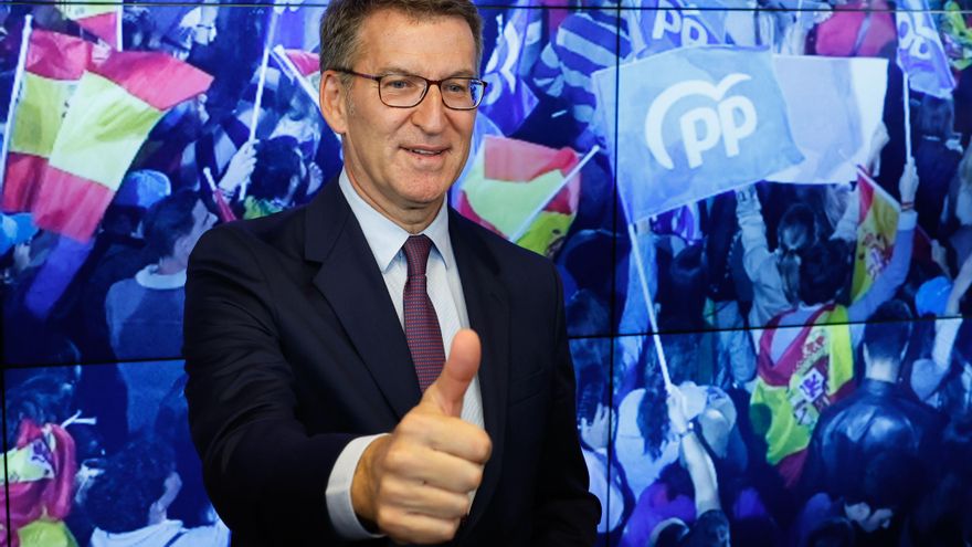 El presidente del Partido Popular Alberto Nuñez Feijoo preside la reunión del Comité de Dirección del Partido Popular en Madrid el pasado martes. EFE/Chema Moya