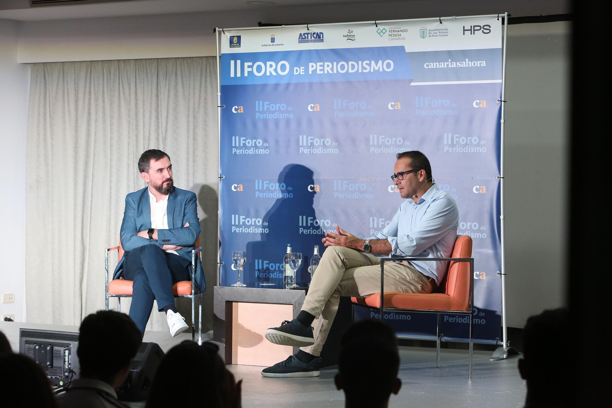 Igancio Escolar y David Jiménez, en el II Foro de Periodismo de Canarias Ahora