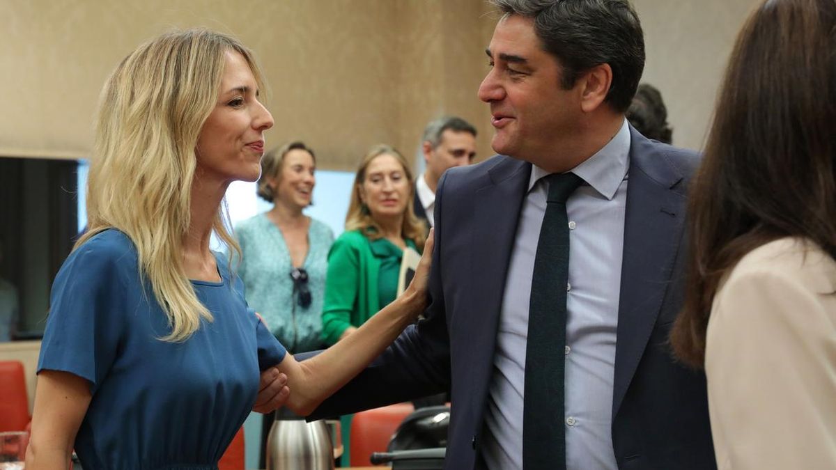 La portavoz del PP en el Congreso, Cayetana Álvarez de Toledo, y el diputado del PP por Guadalajara José Ignacio Echániz