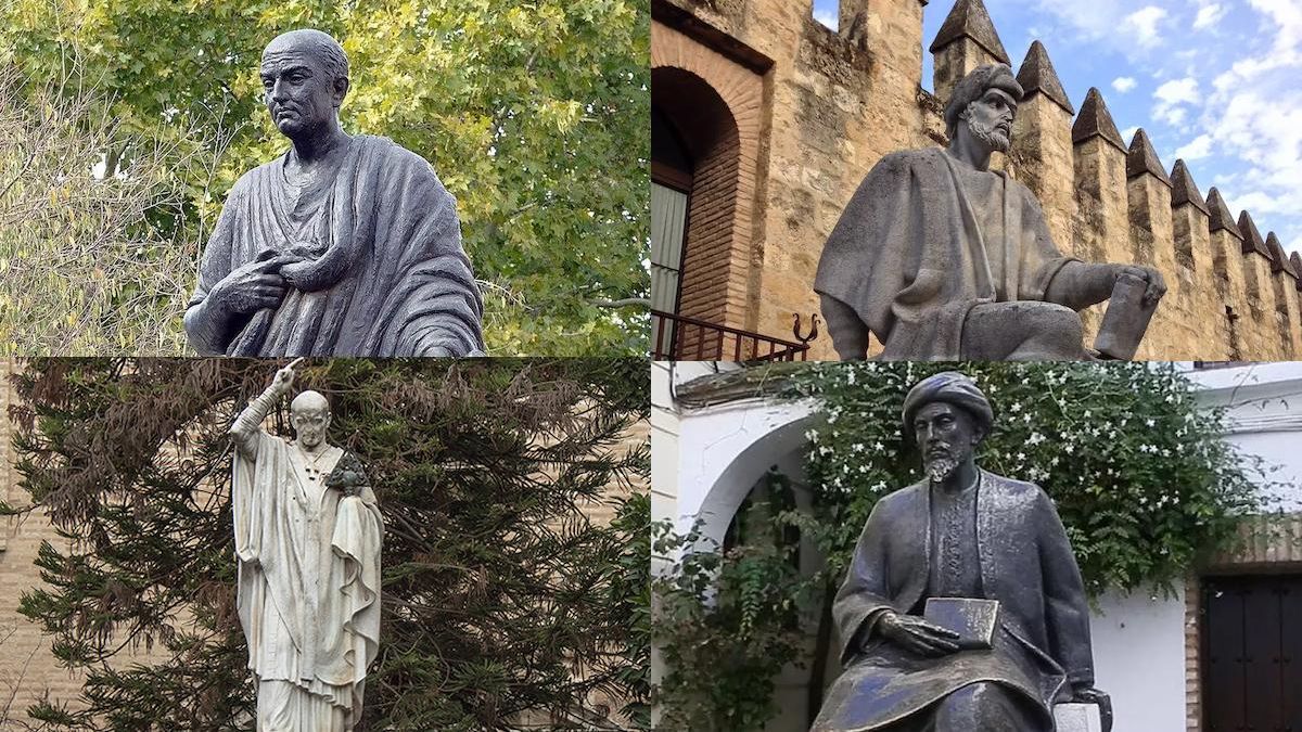 Séneca, Averroes, Osio y Maimónides.