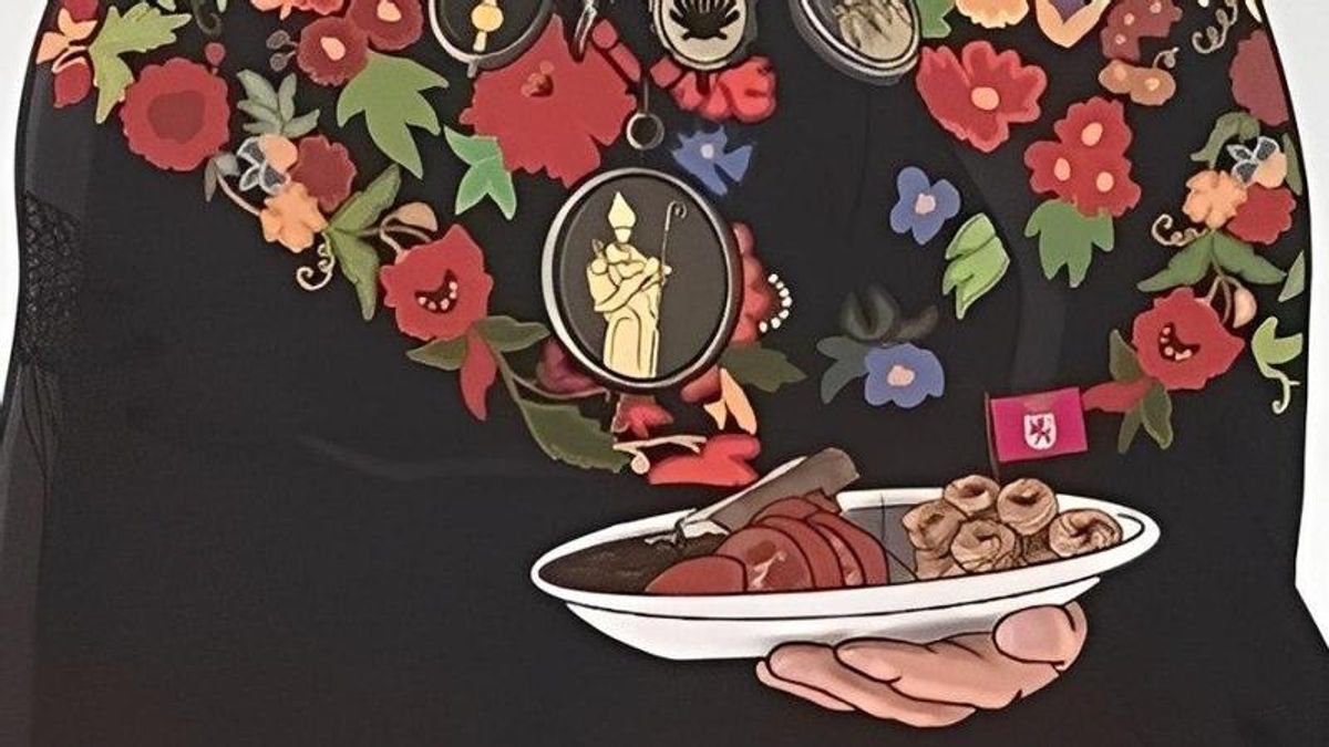 Detalle del cartel para las Fiestas de San Froilán en León.