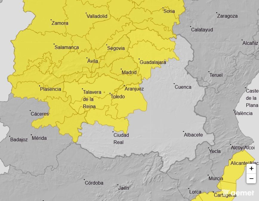 Pronóstico meteorológico para el viernes 24 de abril.