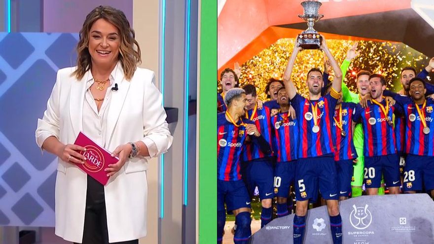 El 'Plan de tarde' (9.4%) de Toñi Moreno arranca bien en La 1 pese a coincidir con la final de la Supercopa (12.8%)