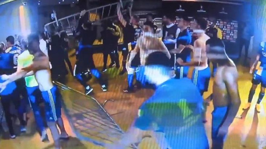 Serios incidentes con los jugadores de Boca en el vestuario del estadio Mineirao
