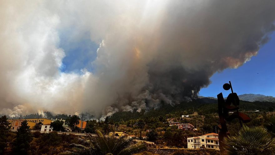 Incendio en la zona de Tijarafe