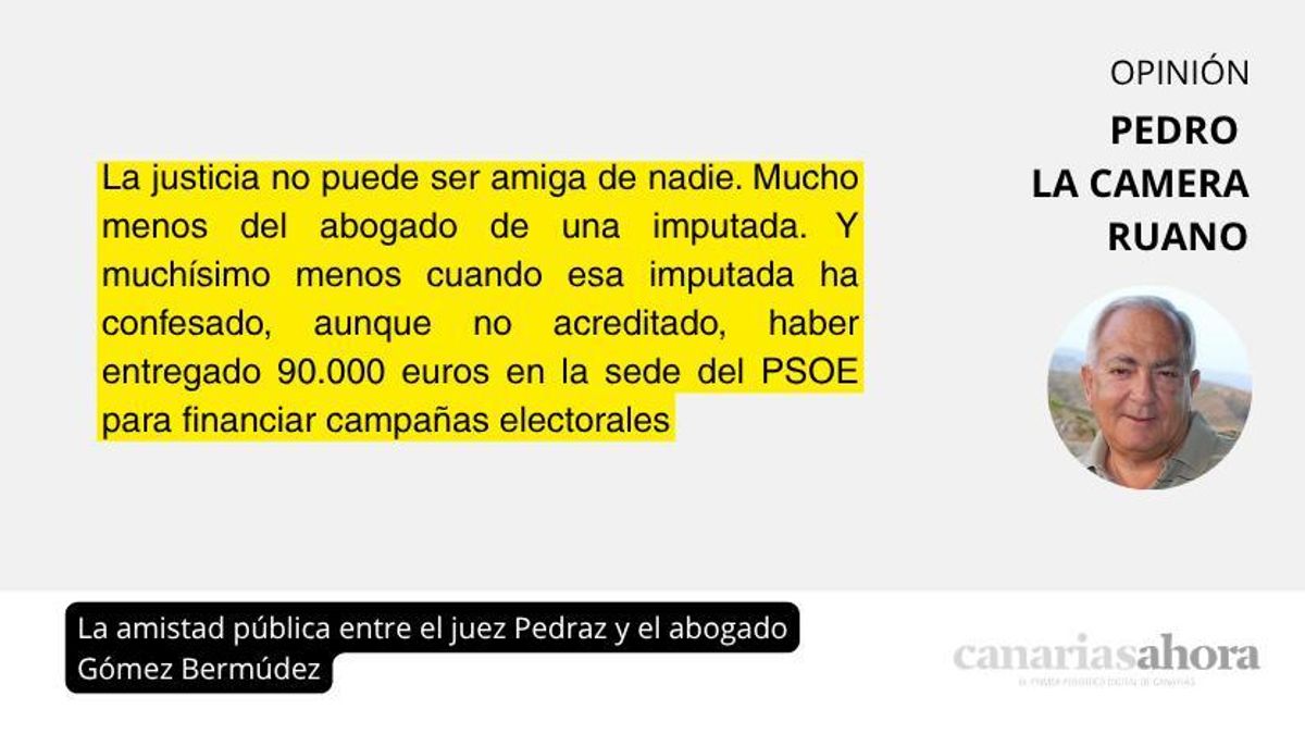 La amistad pública entre el juez Pedraz y el abogado Gómez Bermúdez