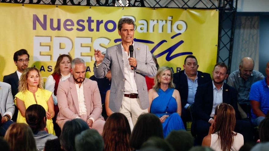 Enroque Hernández Bento, en la presentación de su candidatura al Ayuntamiento de Las Palmas de Gran Canaria