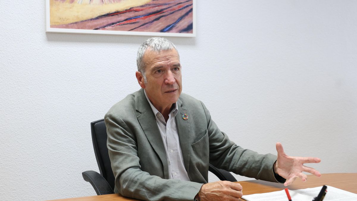 Boya en un momento de la entrevista