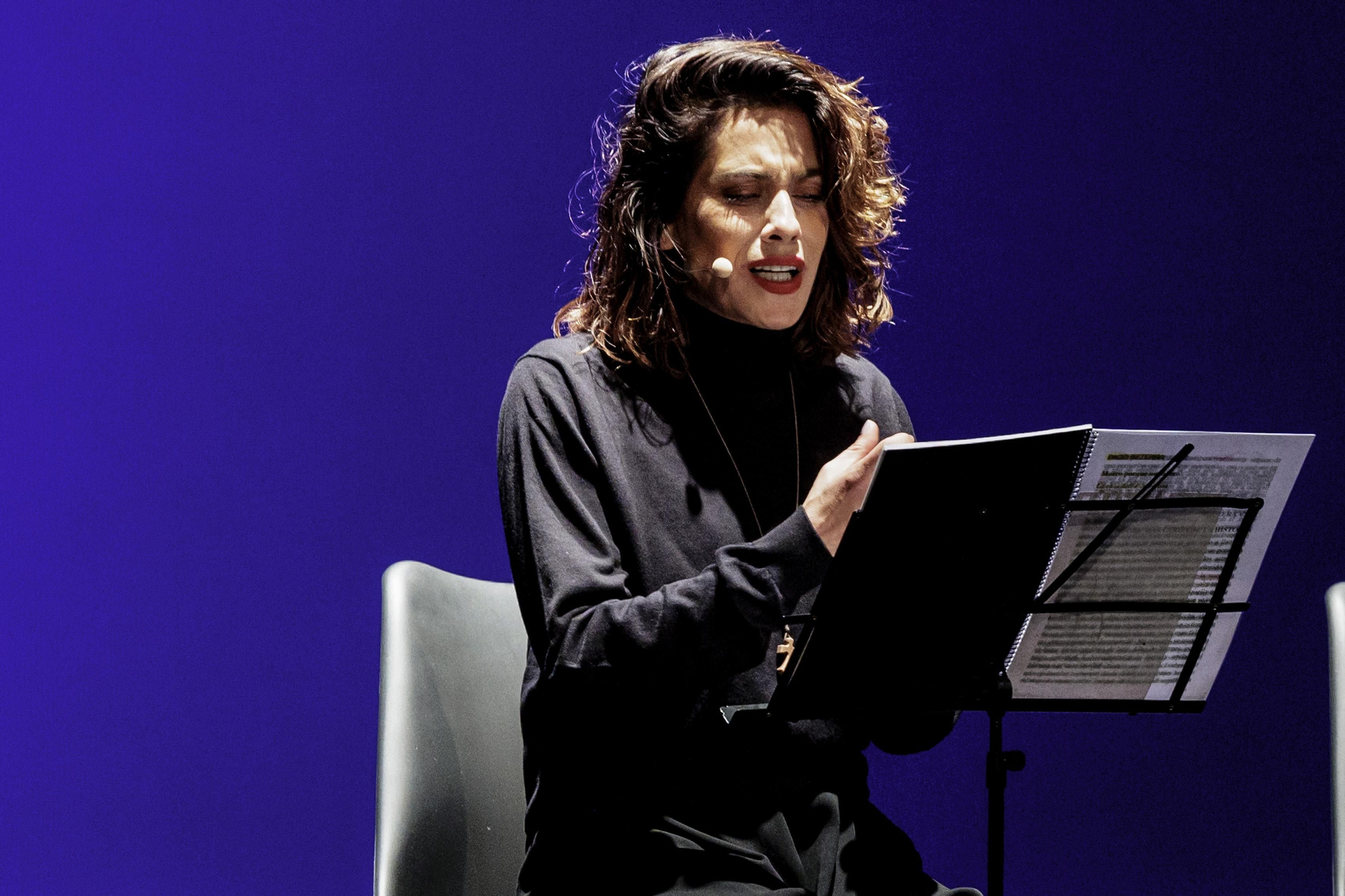 María León durante la lectura dramatizada