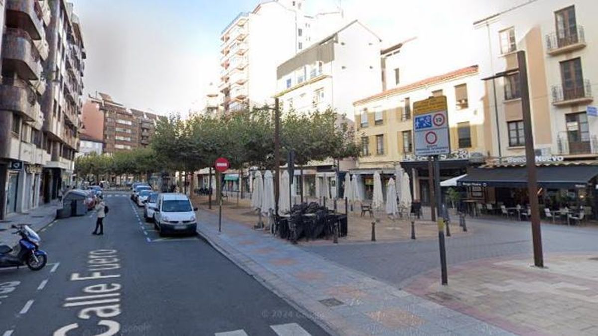 La calle Fuero, en la ciudad de León.
