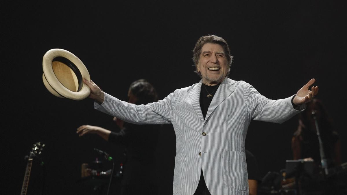 Joaquín Sabina, durante uno de sus conciertos de despedida