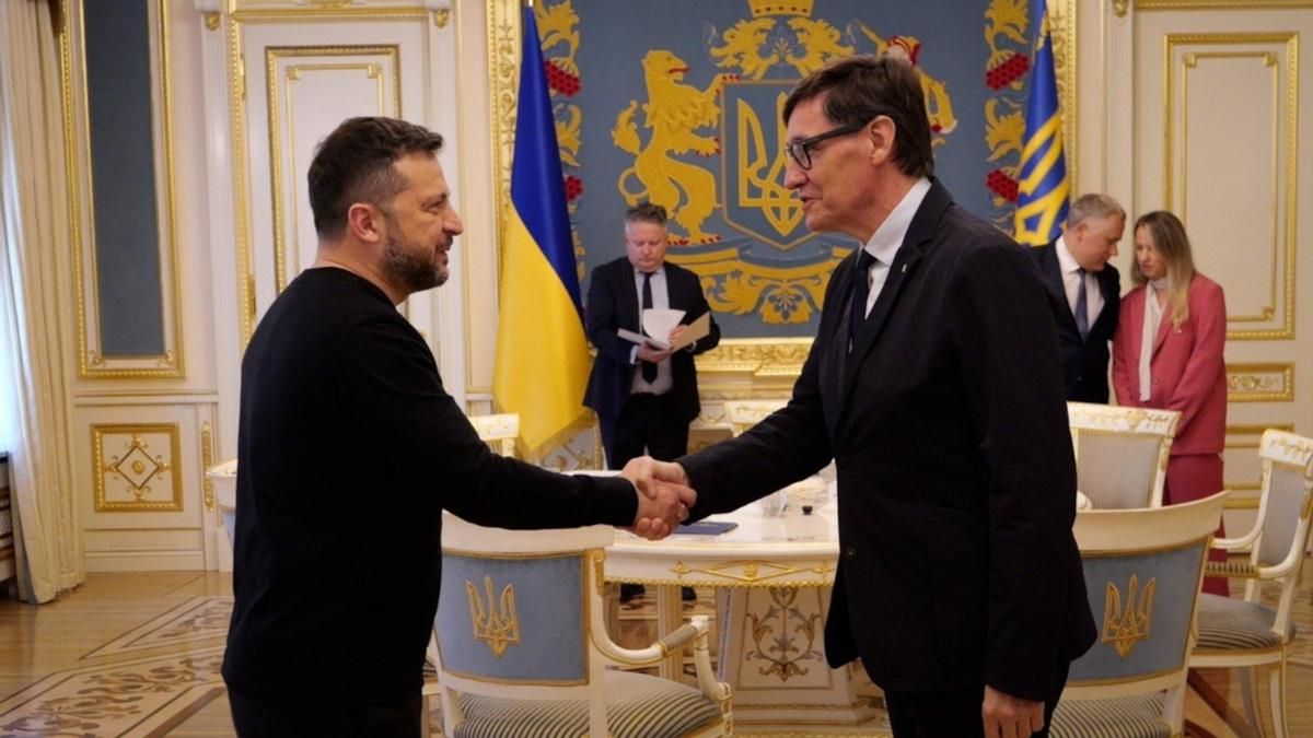 Illa se reúne con Zelenski en Kiev y le traslada la "solidaridad" de Catalunya con la "resiliencia" del pueblo ucraniano