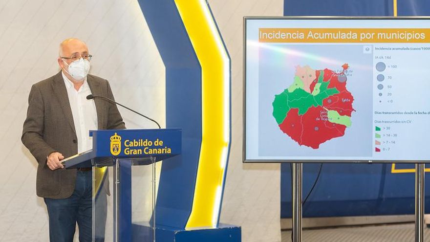 El presidente del Cabildo alerta de la subida de casos de COVID en Gran Canaria