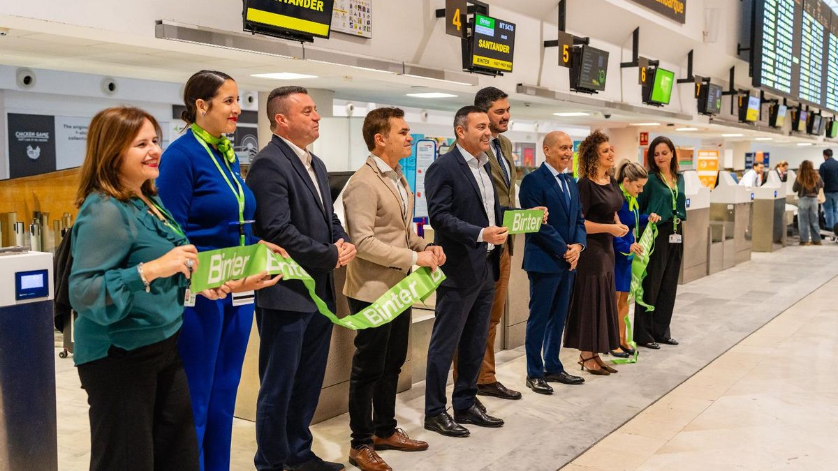 Binter inaugura sus vuelos entre Lanzarote y Santander