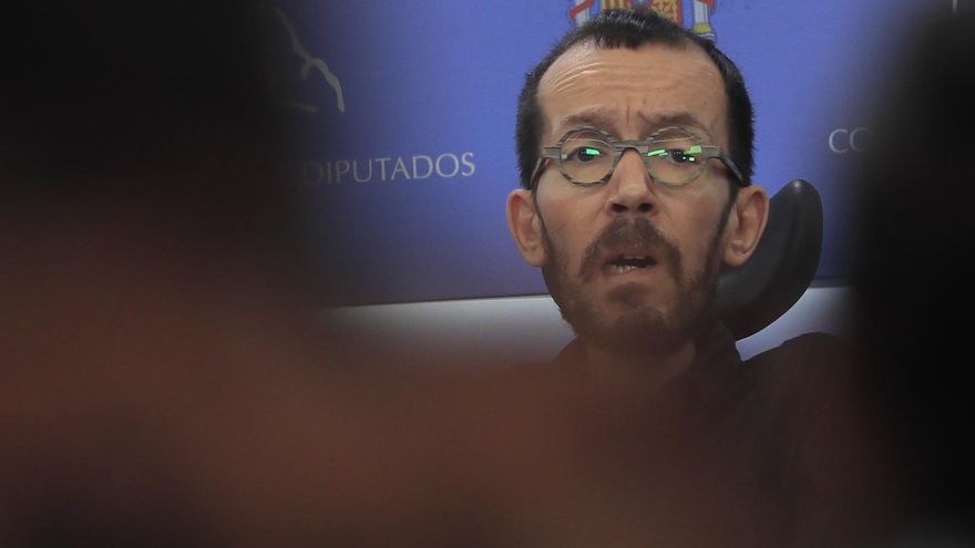 El portavoz de Unidas Podemos en el Congreso, Pablo Echenique. EFE/ Fernando Alvarado