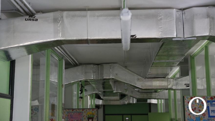 Climatización sin usar en el colegio Hernán Ruiz