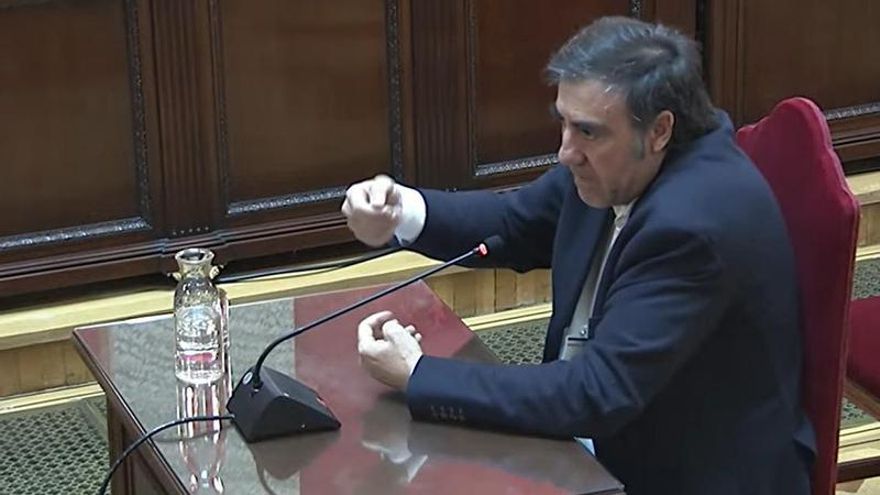 Joseba García, hermano de Koldo García, durante su declaración en el Supremo.