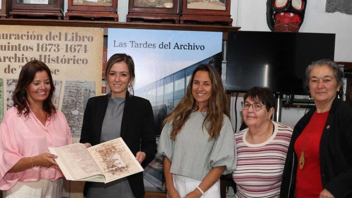 La Palma restaura ‘El Libro de Quintos’ del siglo XVIII de Teguise