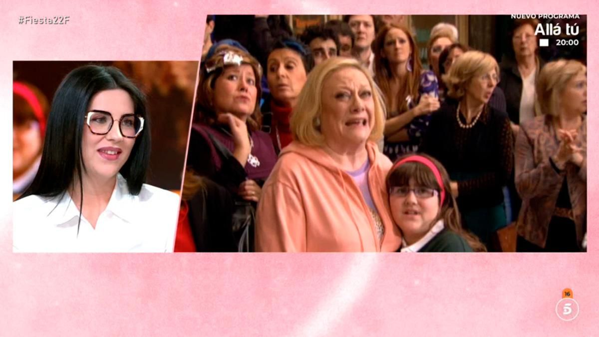 Sanseverina Lazar, durante su entrevista en 'Fiesta'