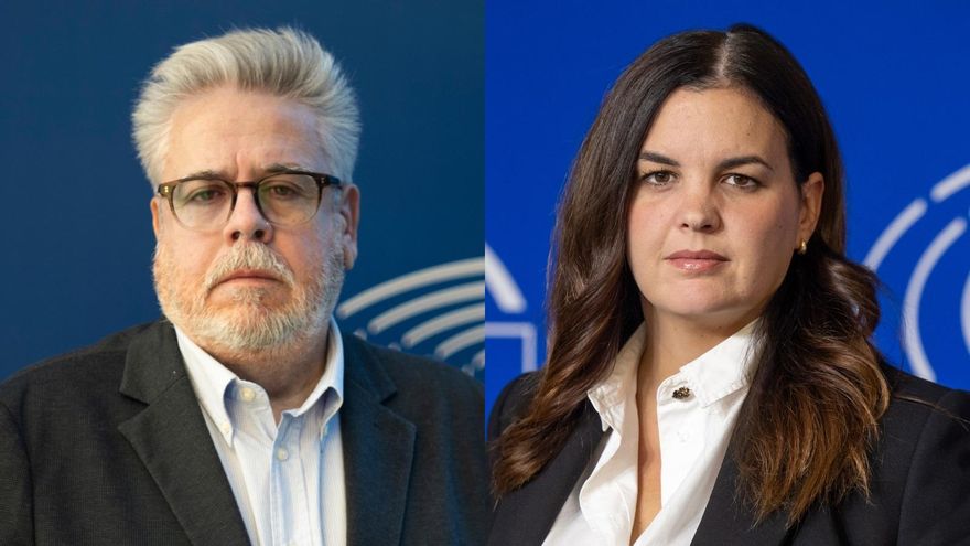 Los eurodiputados socialistas Ignacio Sánchez Amor y Sandra Gómez