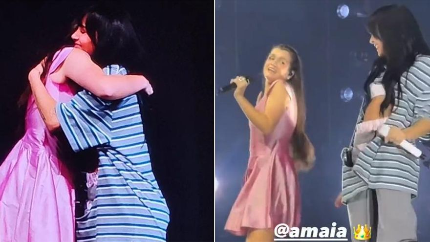 Amaia se reencontró en su gran noche con Aitana sobre el escenario, y rememoraron el espíritu de 'OT 2017'