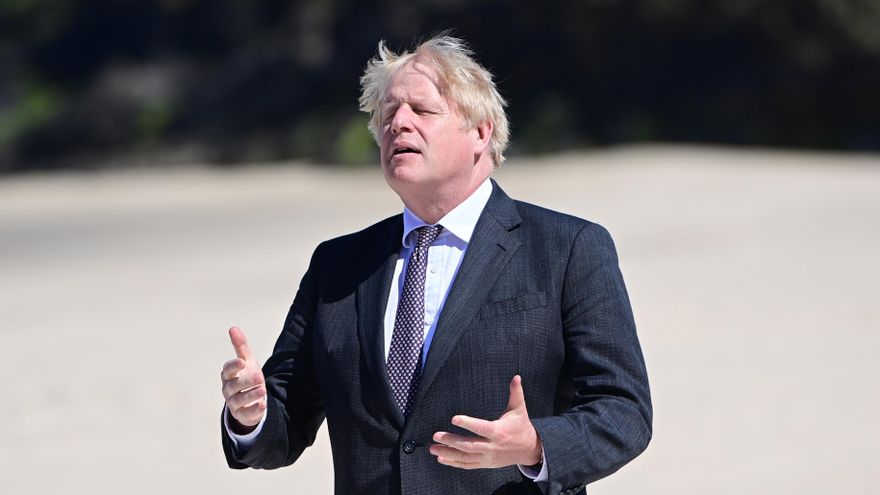 Carbis Bay (Reino Unido), 29/05/2021.- El primer ministro británico Boris Johnson durante la cumbre del G7 en Carbis Bay, Reino Unido, el 12 de junio de 2021. Reino Unido acoge la cumbre del Grupo de los Siete (G7) en Cornualles del 11 al 13 de junio 2021.