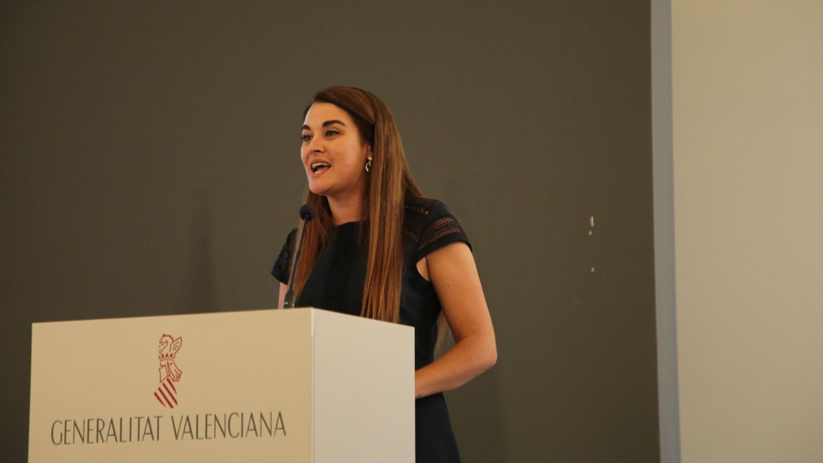 La consellera Mireia Mollà durante una intervención pública.