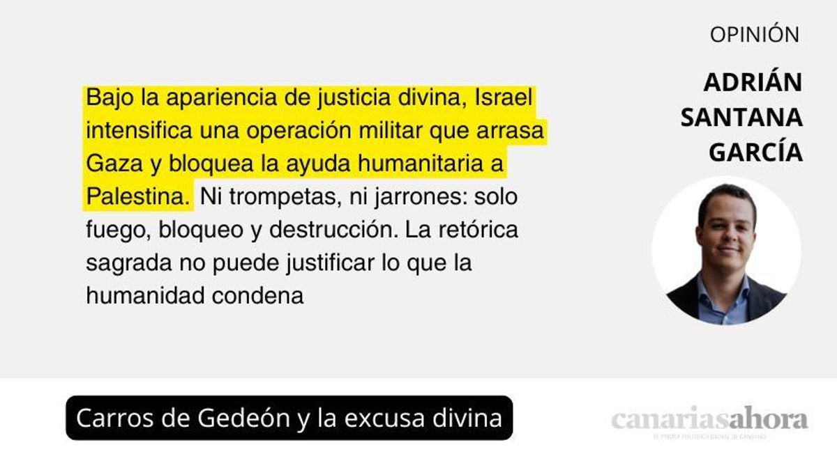 Carros de Gedeón y la excusa divina