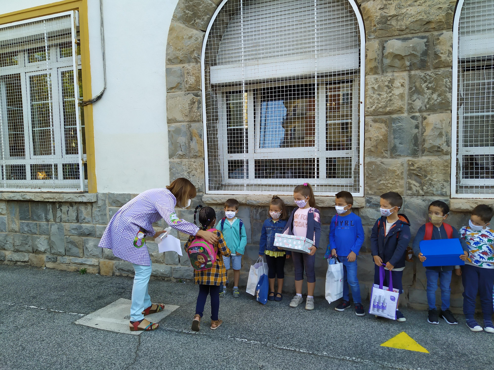 Vuelta a las aulas en el Colegio Público Paderborn de Pamplona