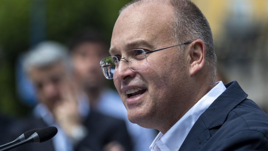 El secretario general del Partido Popular, Miguel Tellado, durante un acto de recuerdo del que fuera concejal del PP en Ermua, Miguel Ángel Blanco en el 28 aniversario de su asesinato, a 12 de julio de 2025, en Ermua, Vizcaya, País Vasco (España). Familia