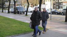 Prudencio Hierro, a su llegada al juzgado