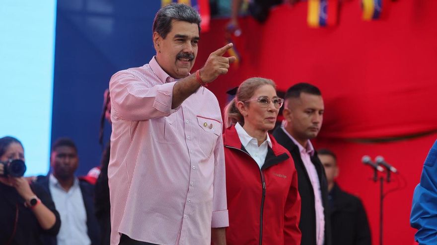 El presidente de Venezuela, Nicolás Maduro, junto a su esposa Cilia Flores, en una imagen de archivo.