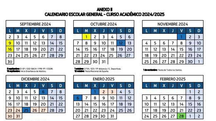 Calendario escolar de La Rioja 2024/2025: qué día empieza el curso y cuántos festivos y puentes habrá