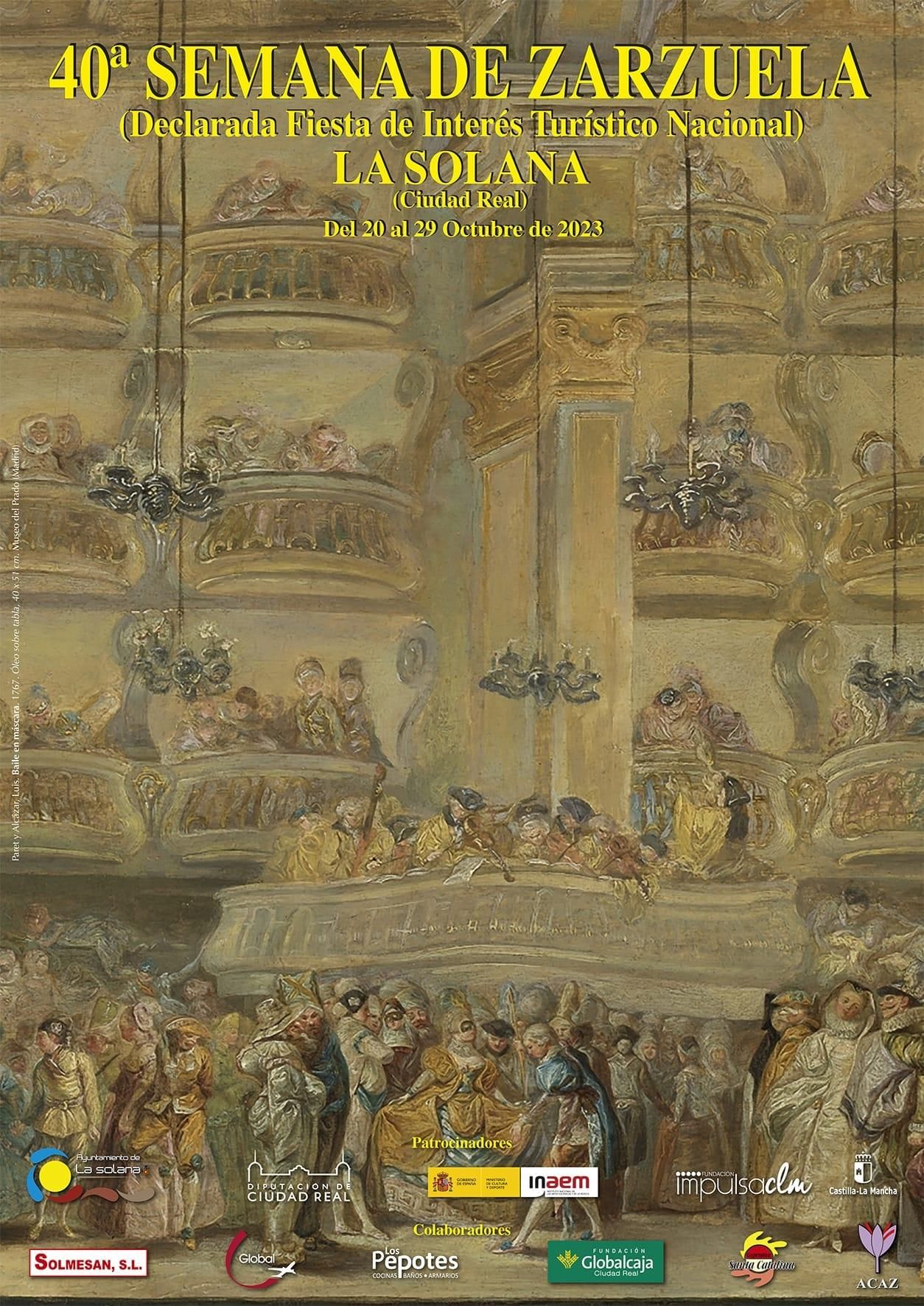 Cartel de la Semana de la Zarzuela de La Solana