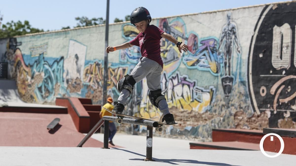 Prueba andaluza de skate en el skatepark de Cañero