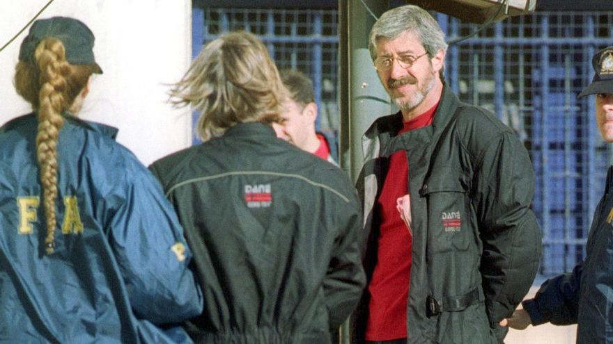 Leonardo Bertulazzi, durante su primer arresto en argentina en noviembre de 2002