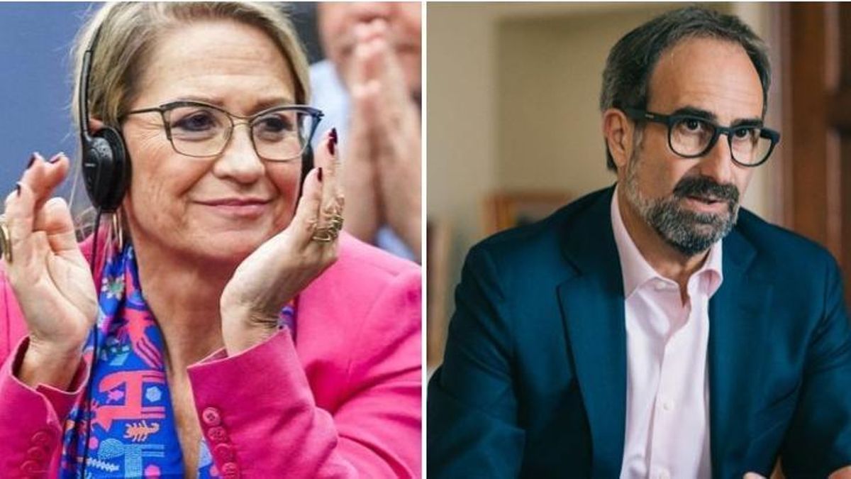 Los exeurodiputados valencianos Inmaculada Rodríguez Piñero (PSPV) y Jordi Sebastià (Compromís).