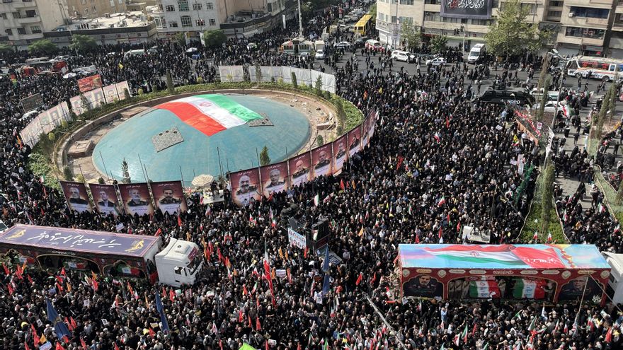 Comienzan en Irán los funerales de militares y científicos muertos en la guerra con Israel