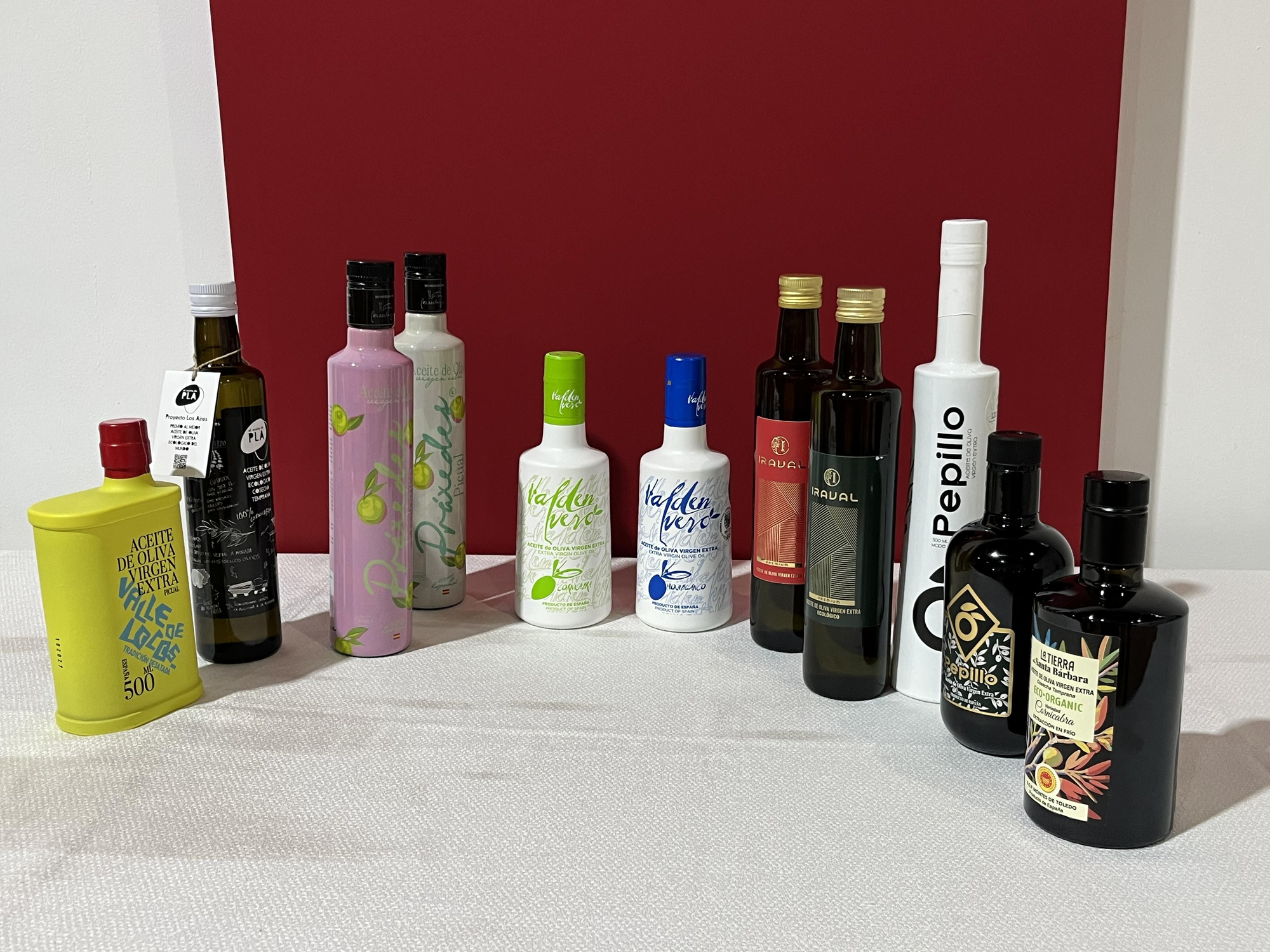 Aceites de oliva degustados en la sexta edición NaturAceite