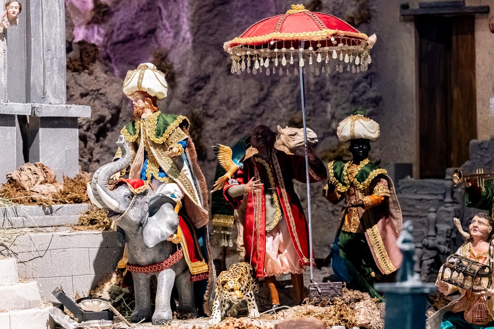 Belén napolitano en Agaete, a cargo del decorador Jonay García