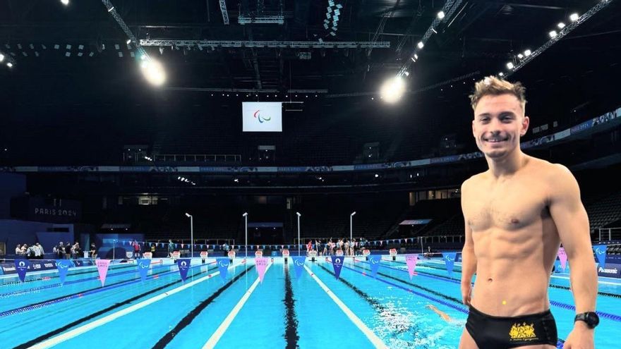 El nadador guipuzcoano Iñigo Llopis, oro en 100 espalda S8 en los Juegos Paralímpicos de París