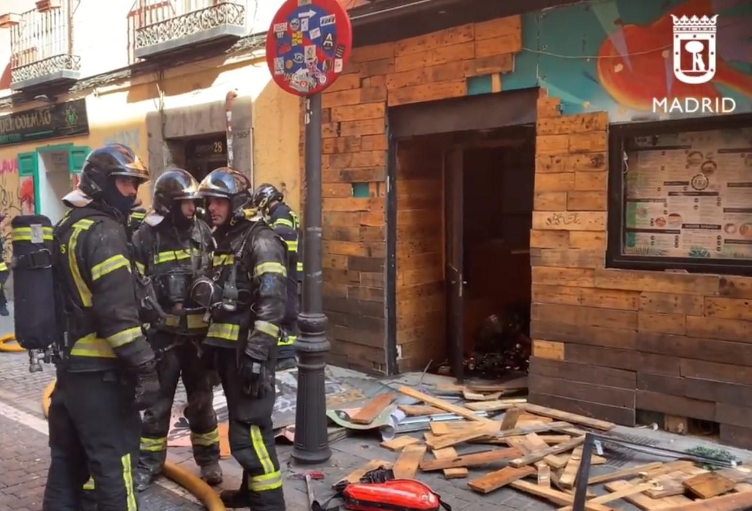 Las imágenes de la explosión de gas en Malasaña