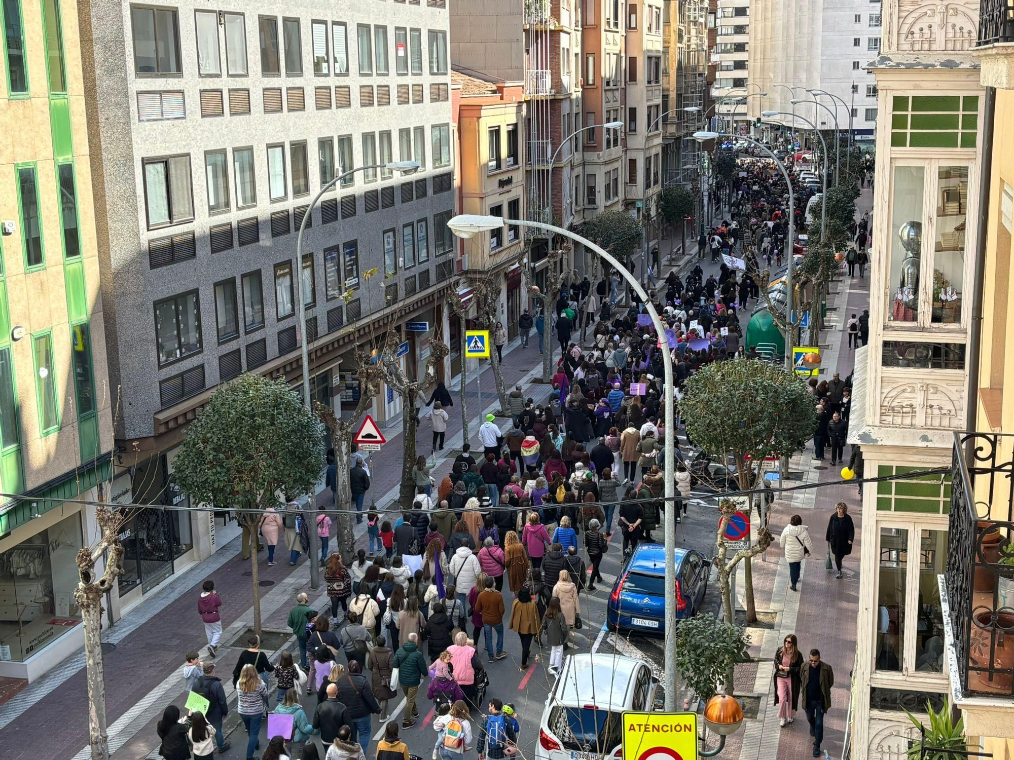 La manifestación de 8M en Logroño, en imágenes