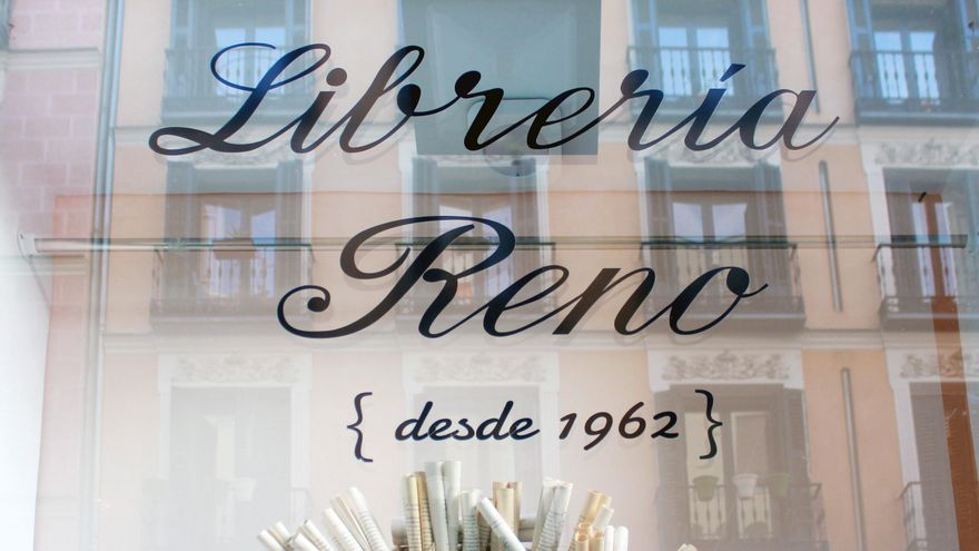 Rótulo de la librería Reno