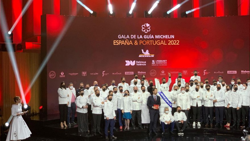 Foto de familia guía michelin 2022.