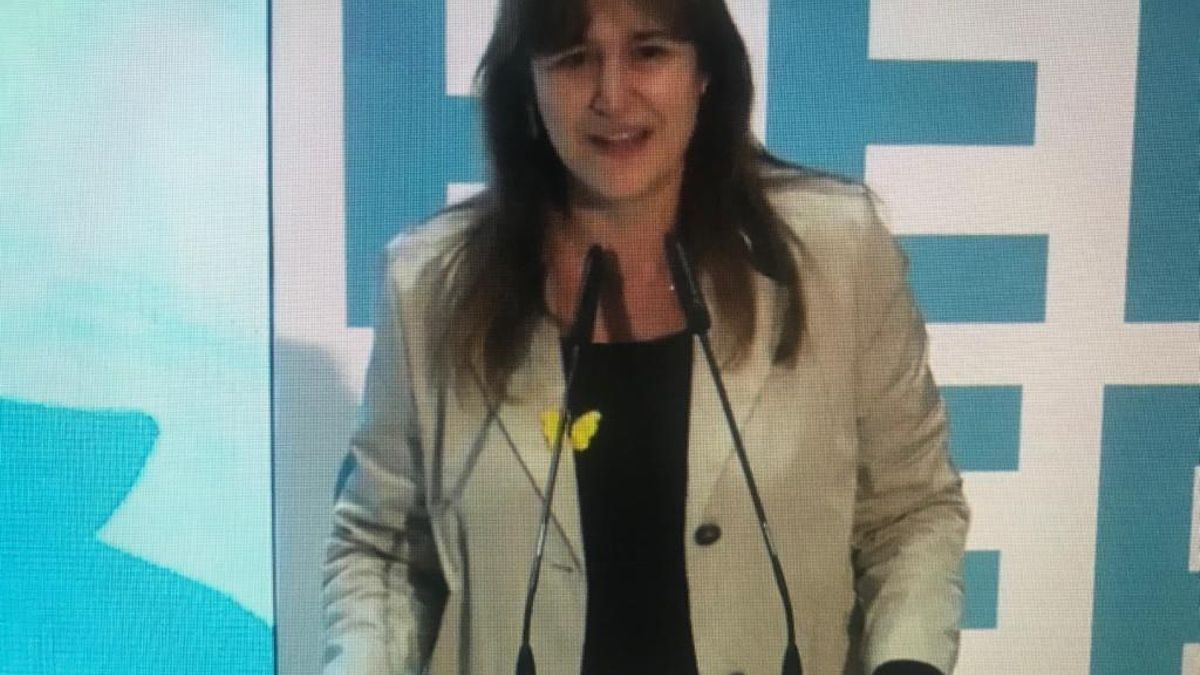 La candidata de Junts a las elecciones catalanas, Laura Borràs