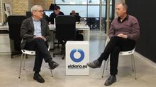 El director de l'edició valenciana d'eldiario.es, Adolf Beltran, entrevista el diputat de Compromís, Joan Baldoví.