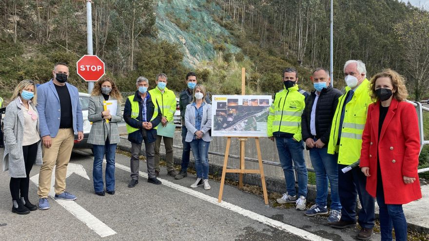 Prsnetación del proyecto de estabilización del argayo en la N-634, en Cabezón de la Sal