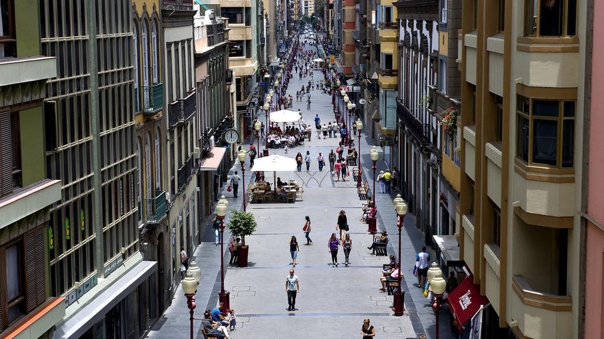 Calle Mayor de Triana, en Las Palmas de Gran Canaria.