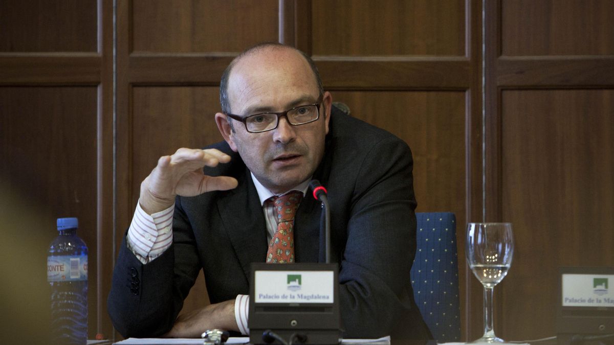 Ángel Pelayo durante su etapa de vicerrector de la UIMP en el equipo de Salvador Ordóñez.